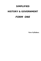 SIMPLIFIED HISTORY AND GOVERNMENT FORM 1.doc